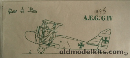 Classic Plane 1/72 AEG G.IV (G-IV) plastic model kit